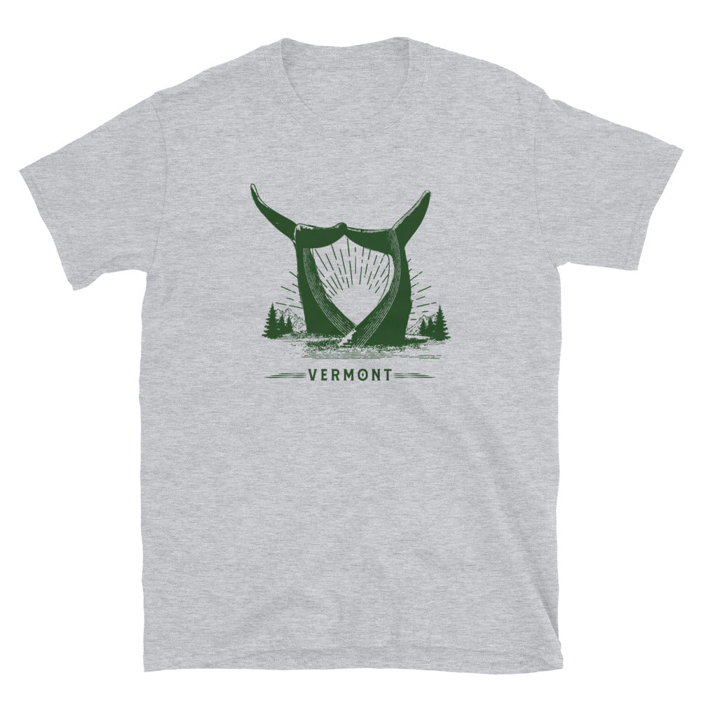 Whales Tails Vermont Unisex T-Shirt (Lighter Colors)