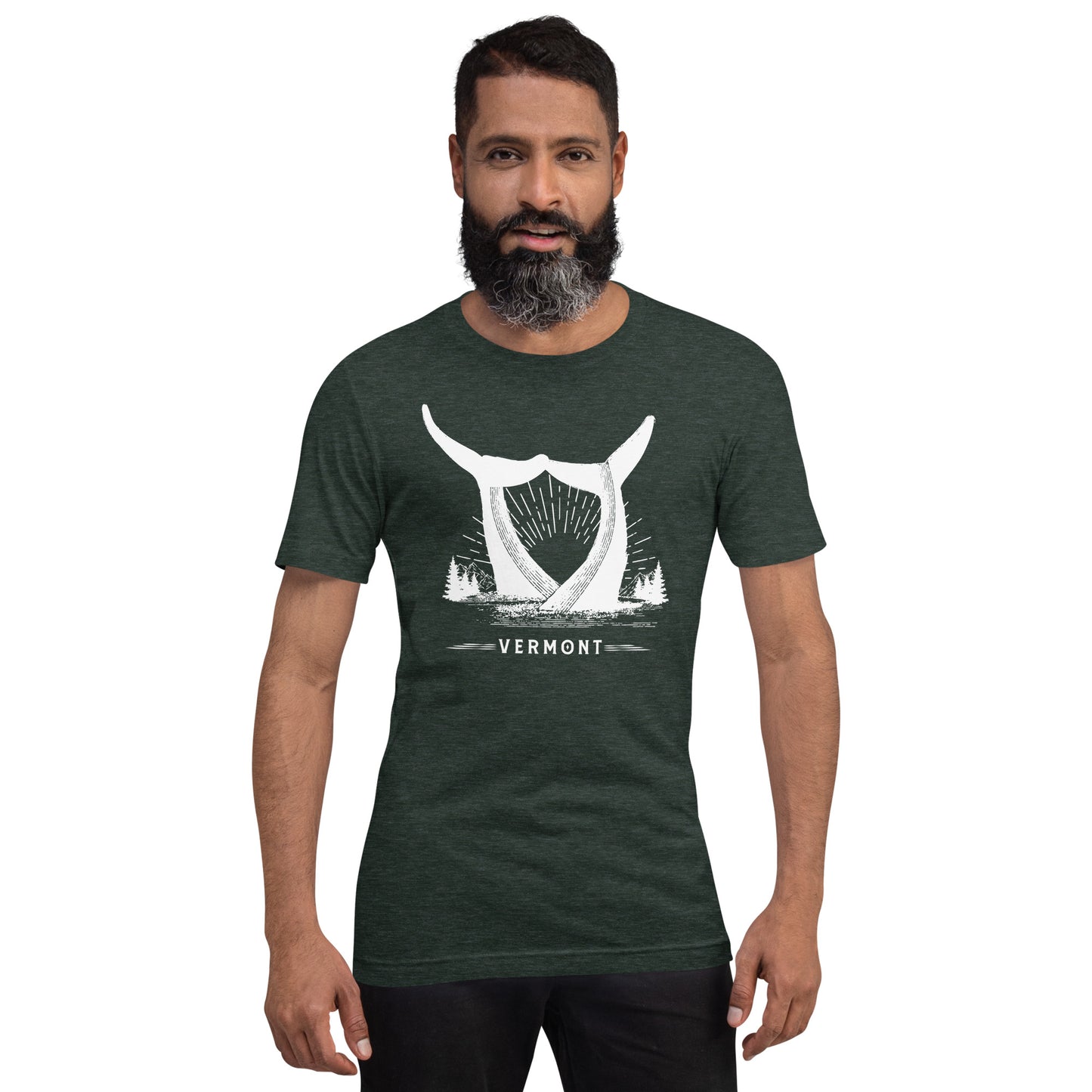 Whales Tails Vermont Unisex T-Shirt (Dark Colors)