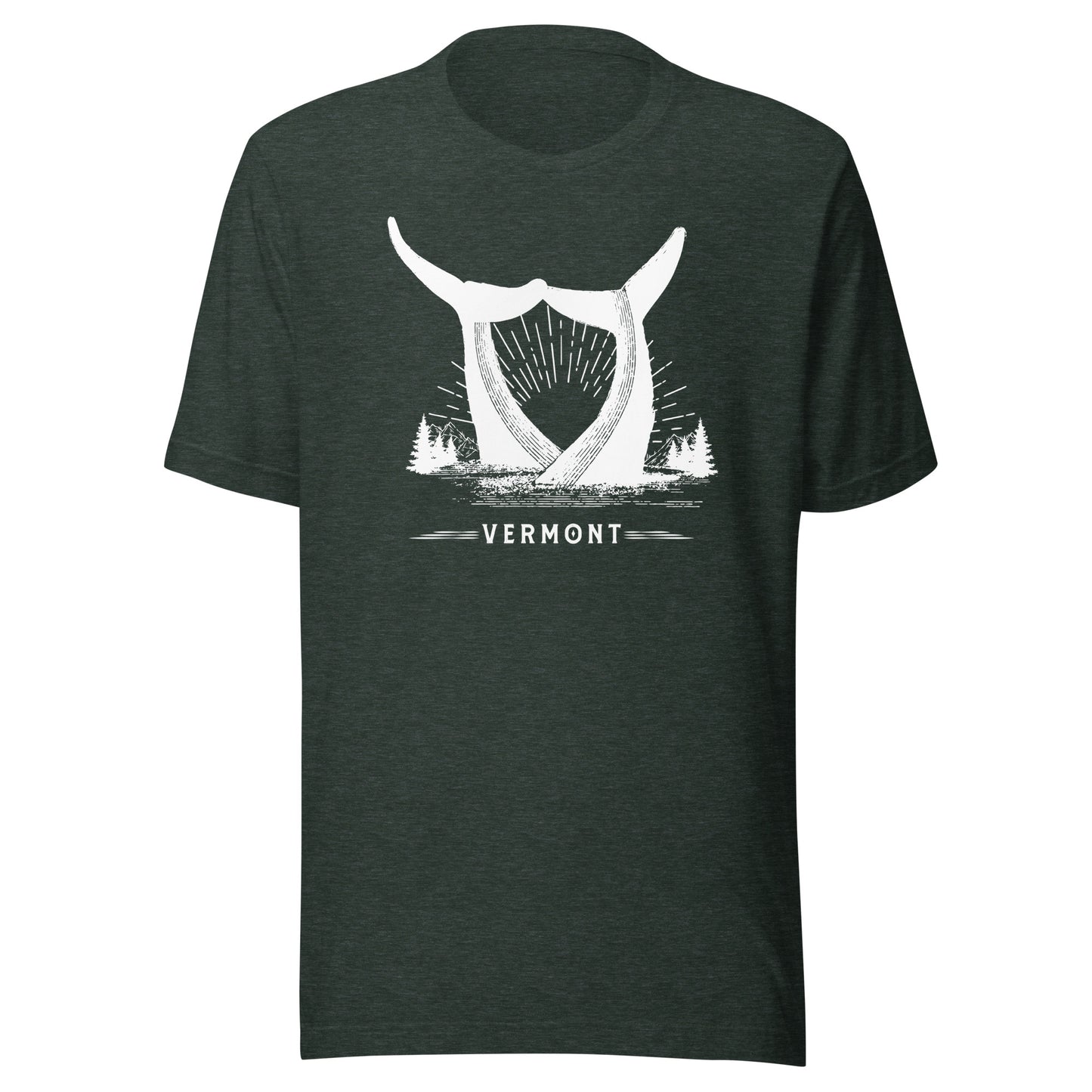 Whales Tails Vermont Unisex T-Shirt (Dark Colors)